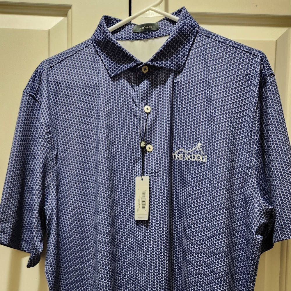 Mens Turtleson Classic Fit Golf Polo The Saddle